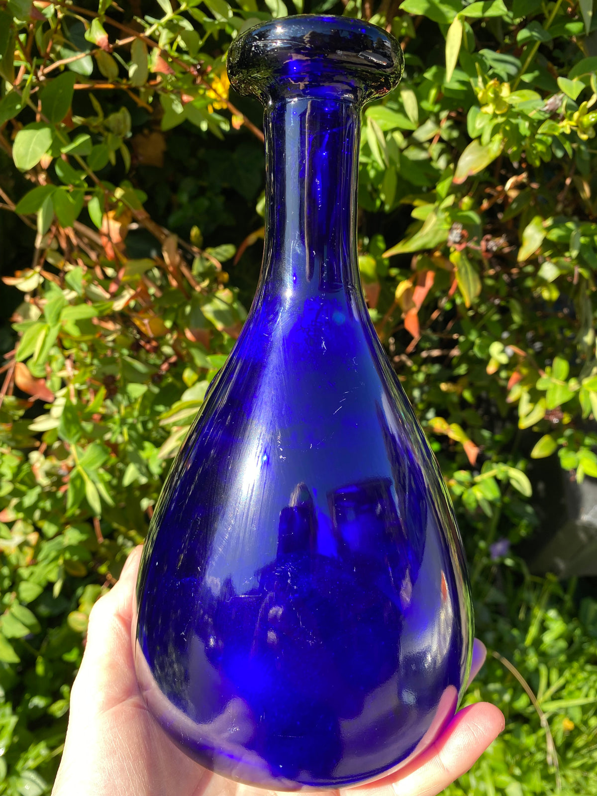 Vintage 1960s (cobalt blue) "Viking" carafe designed by Ole Winther for Holmegaard