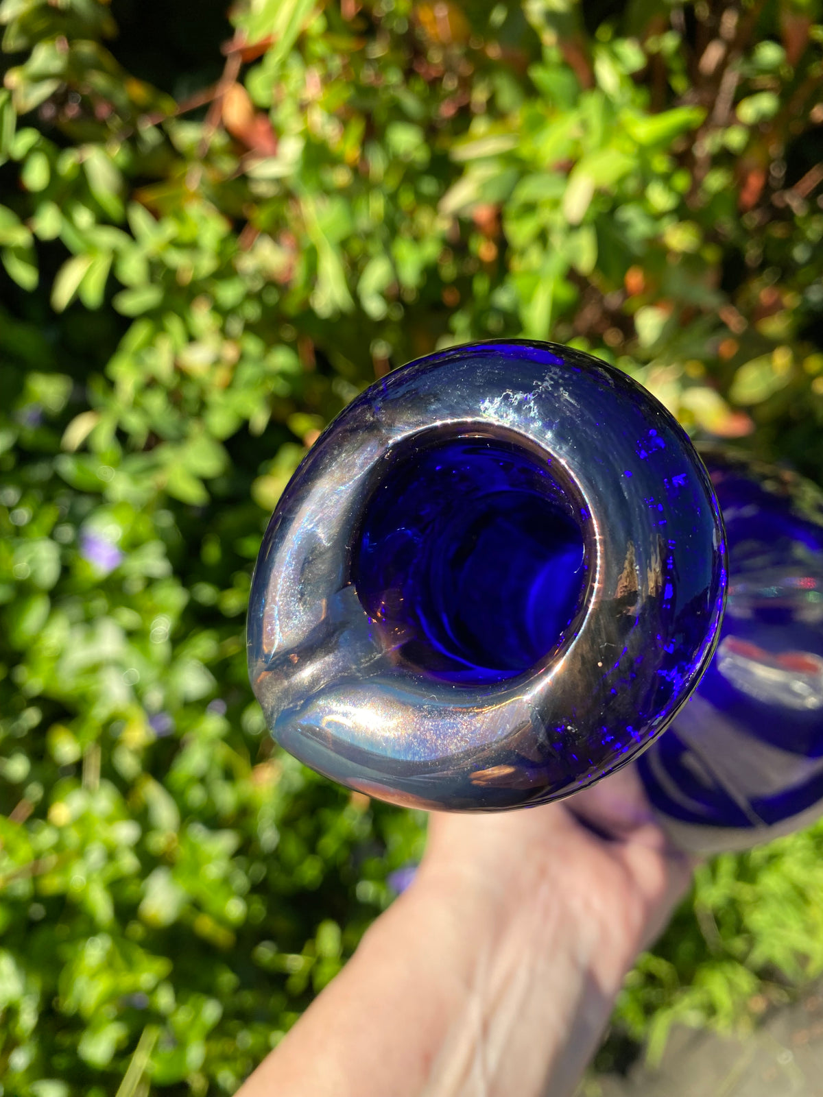 Vintage 1960s (cobalt blue) "Viking" carafe designed by Ole Winther for Holmegaard