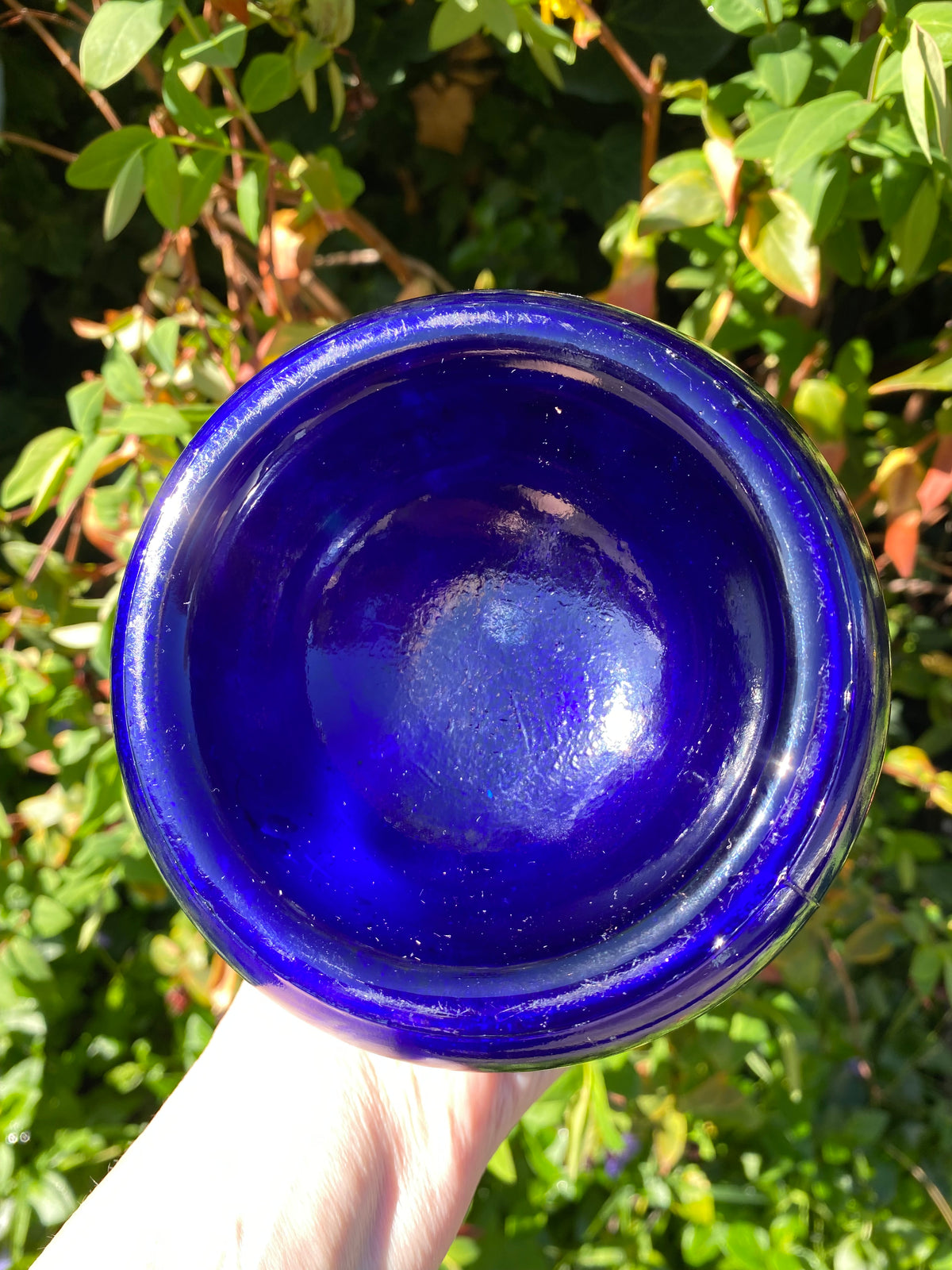 Vintage 1960s (cobalt blue) "Viking" carafe designed by Ole Winther for Holmegaard