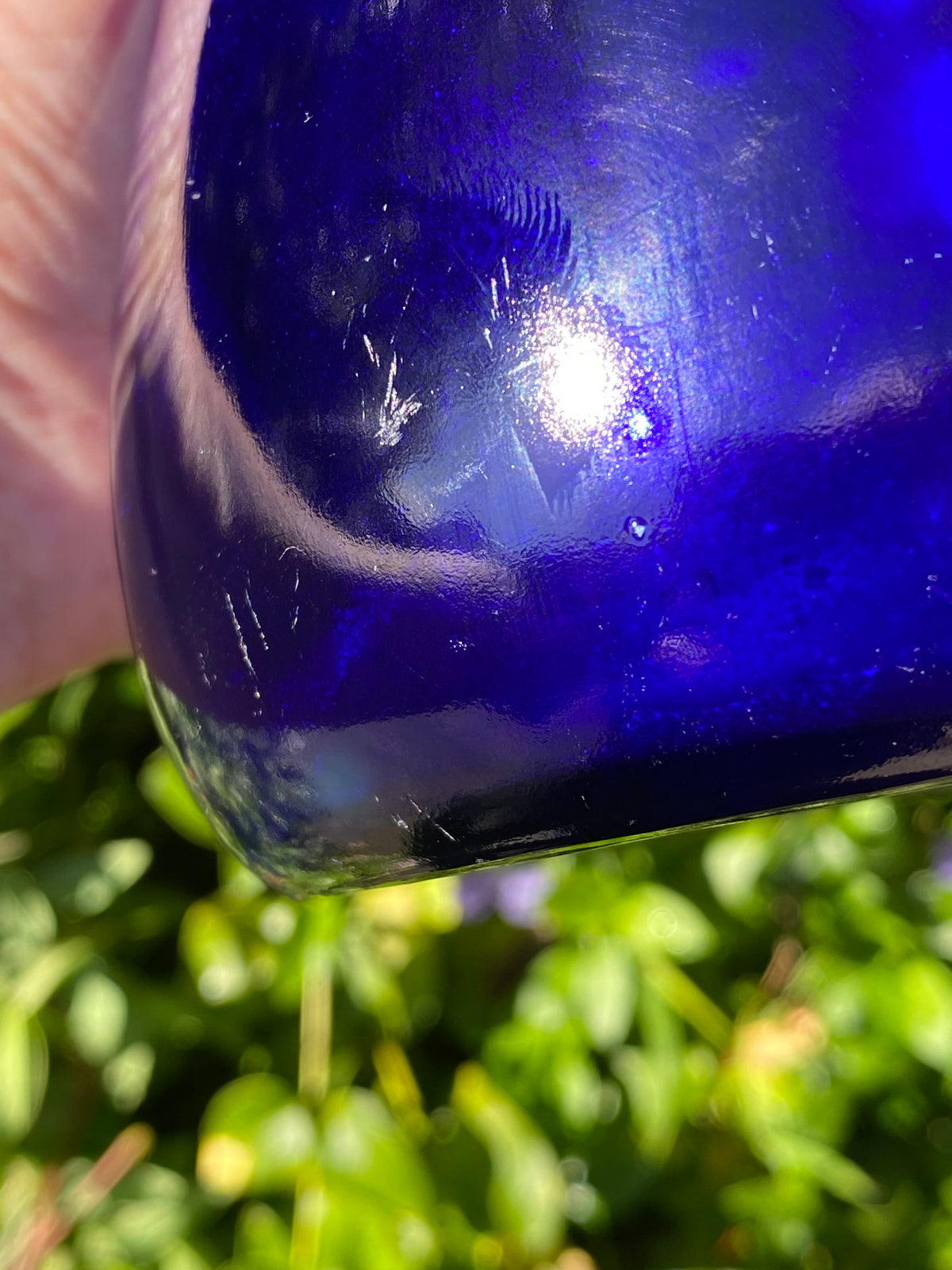 Vintage 1960s (cobalt blue) "Viking" carafe designed by Ole Winther for Holmegaard