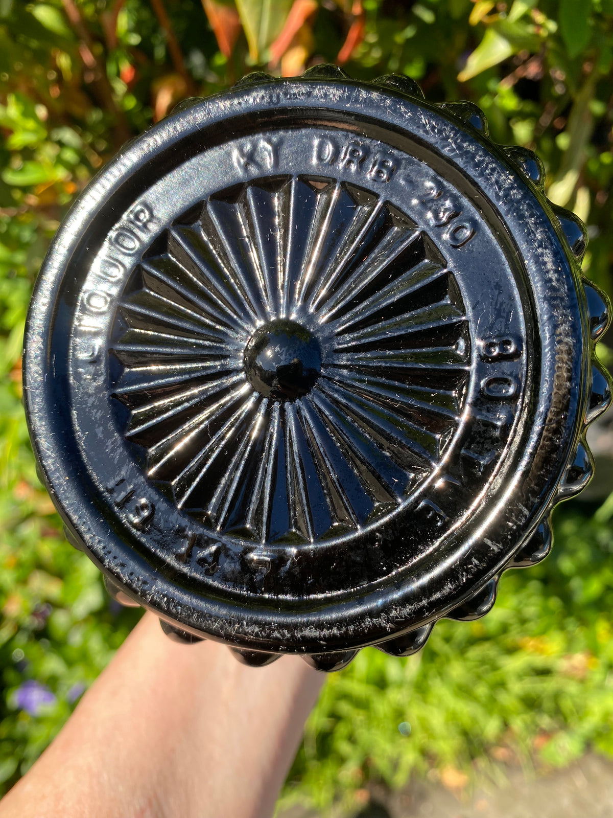 Vintage 1970s Jim Beam Bottle Decanter - BLACK