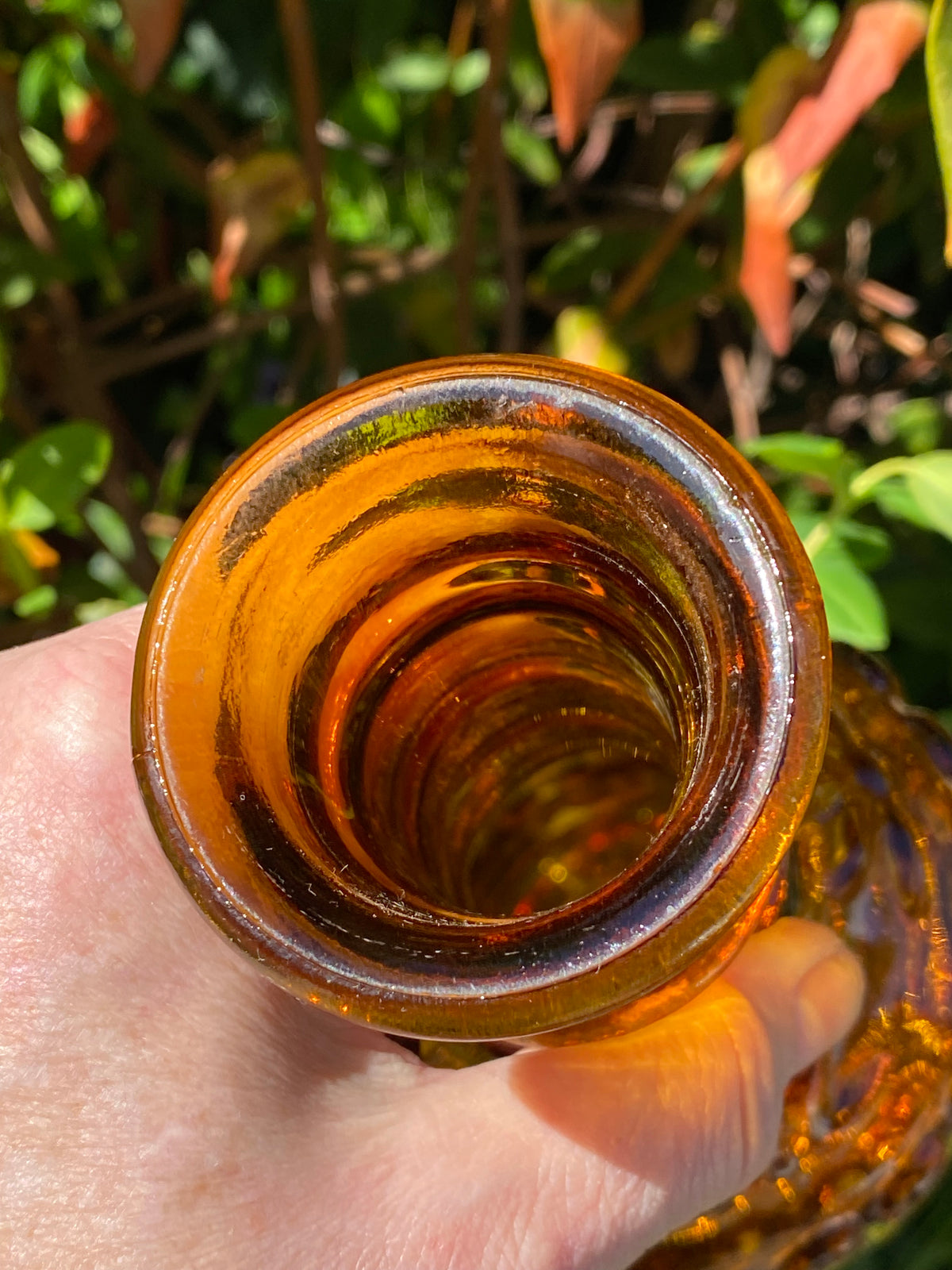 Vintage Jim Beam Bottle Decanter - AMBER