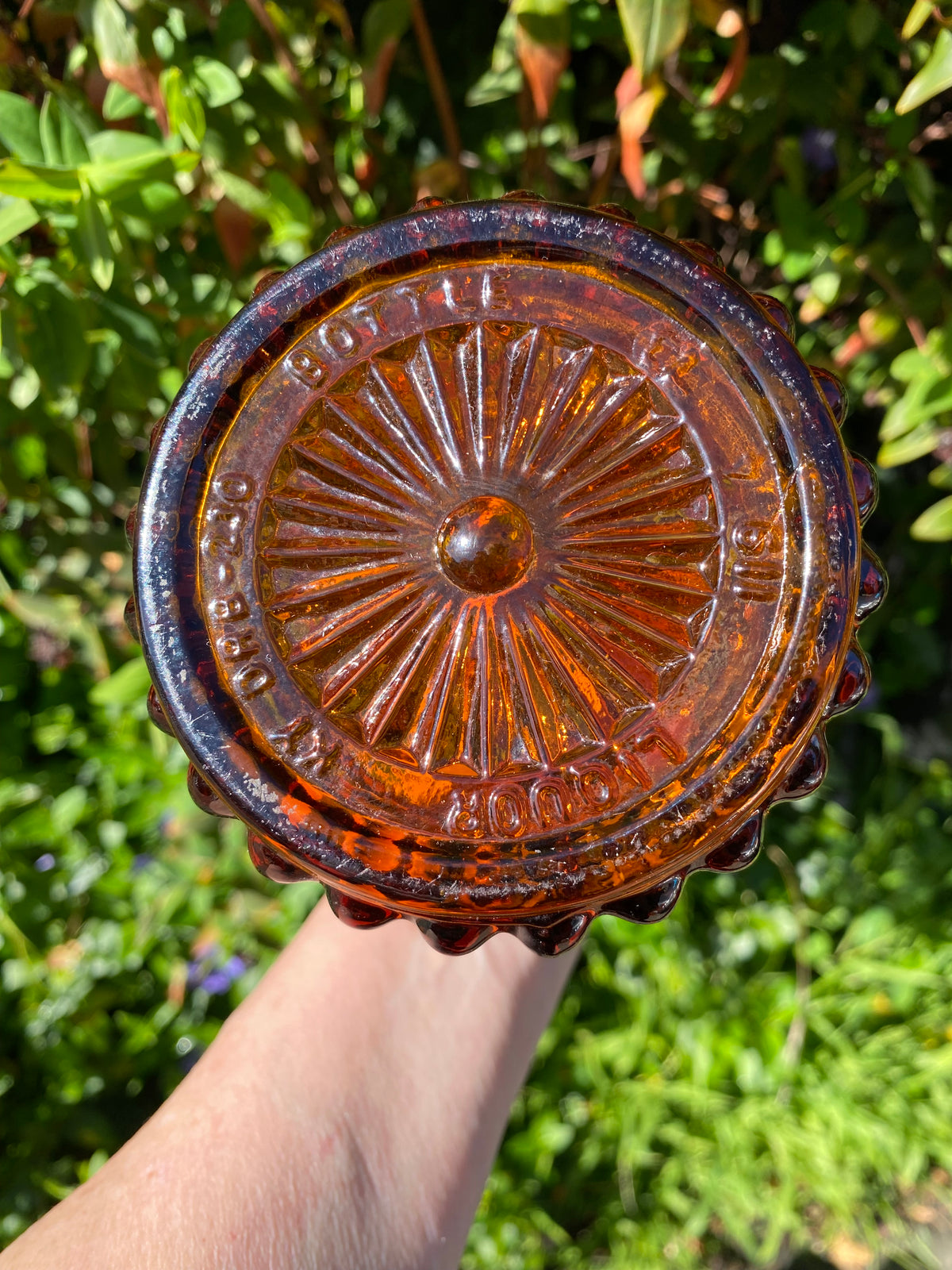 Vintage Jim Beam Bottle Decanter - AMBER