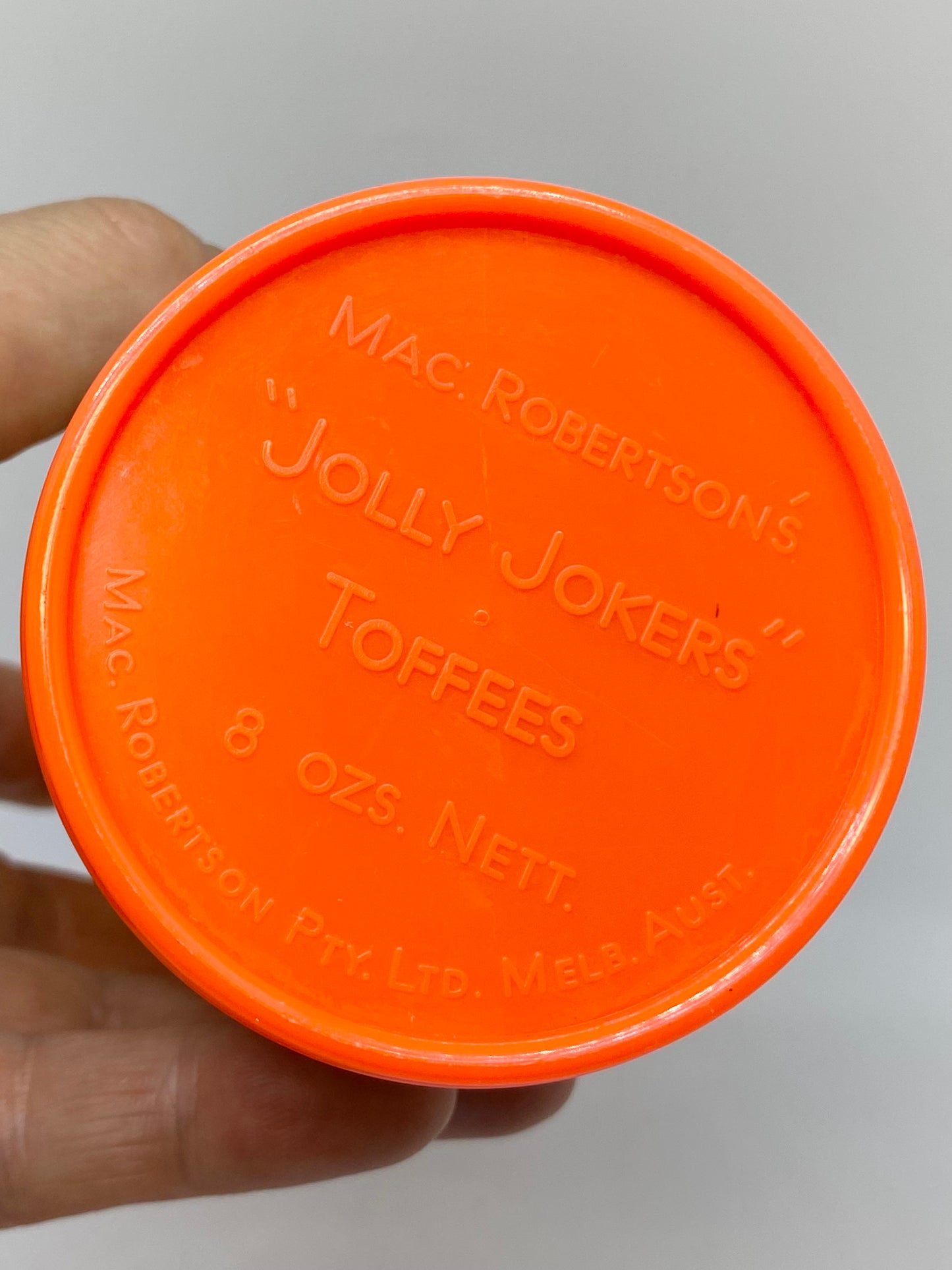 Vintage 1950s Mac Robertsons’ “Jolly Jokers Toffees” Box 8 oz - Made in Melbourne