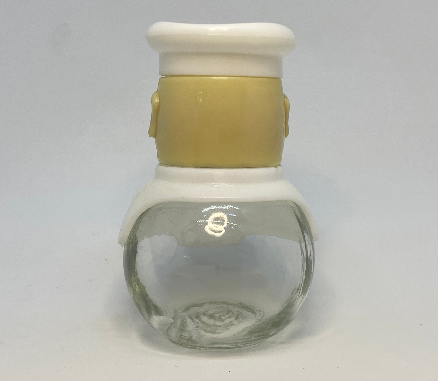 Vintage Solmaz Mercan 1960s Italian Chef Pepper Shaker Plastic & Glass.