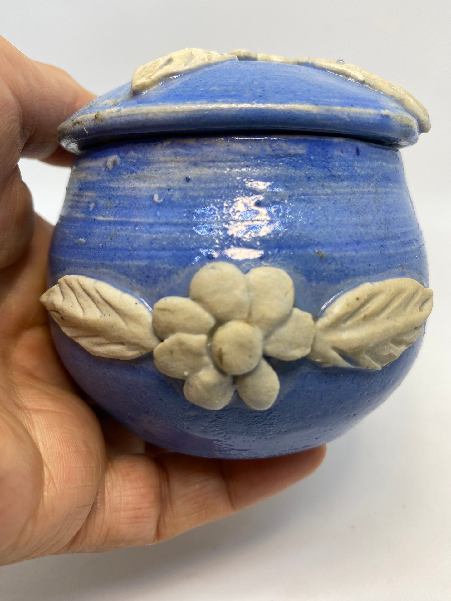 Vintage Tasmanian made pottery trinket box