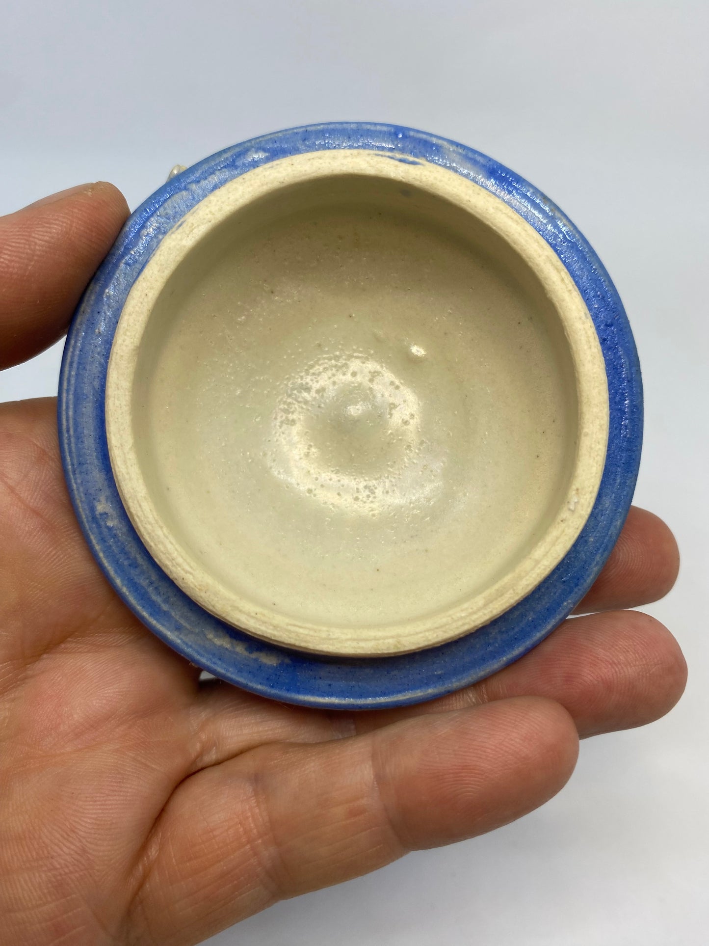 Vintage Tasmanian made pottery trinket box