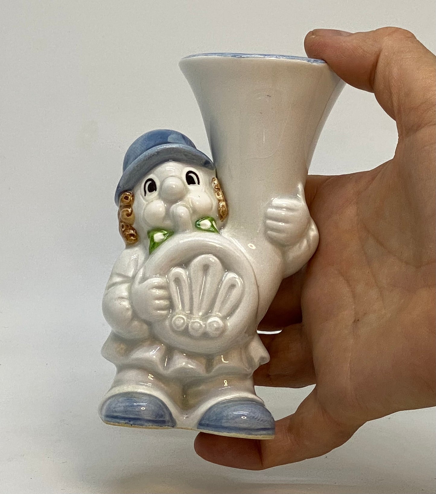 Fitz & Floyd ceramic clown bud vase - 1979
