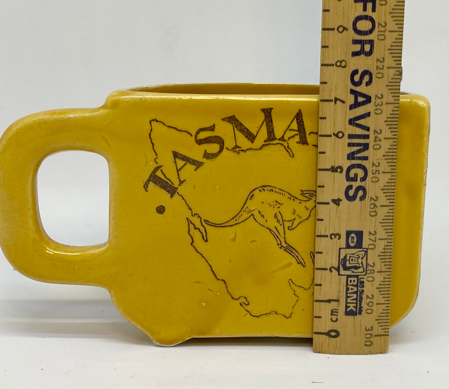 Vintage 1950s Tasmania tourist Half a Cup of Coffee cup