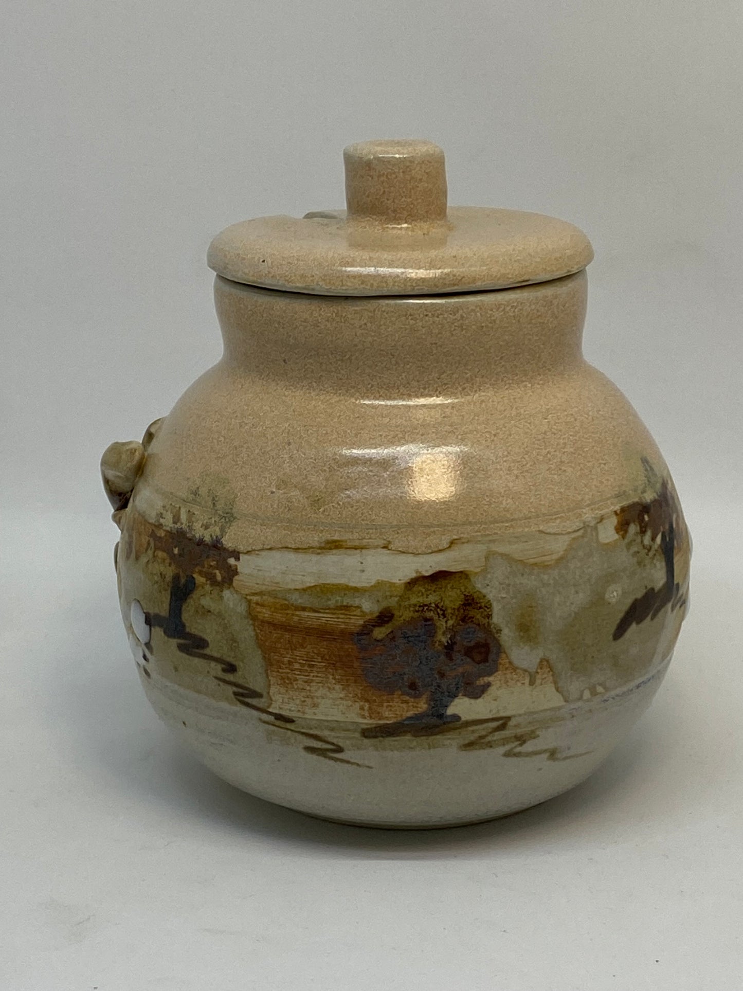 Tasmanian Pottery Juanita Stevens (Sheep) Sugar Pot with Lid