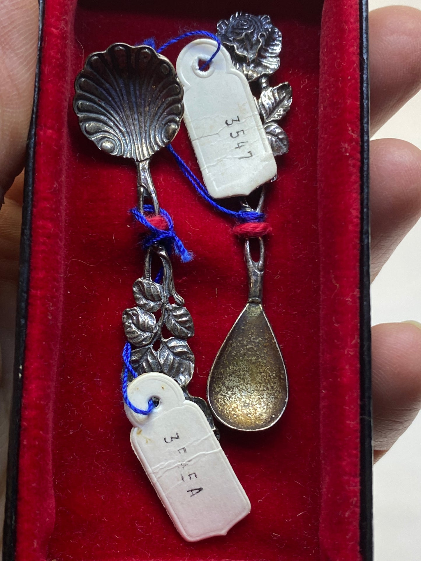 Vintage German Handmade sterling silver spoons - 835
