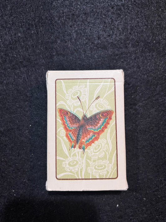 Vintage Hungarian Canasta/Bridge Playing Cards - Butterfly illustration