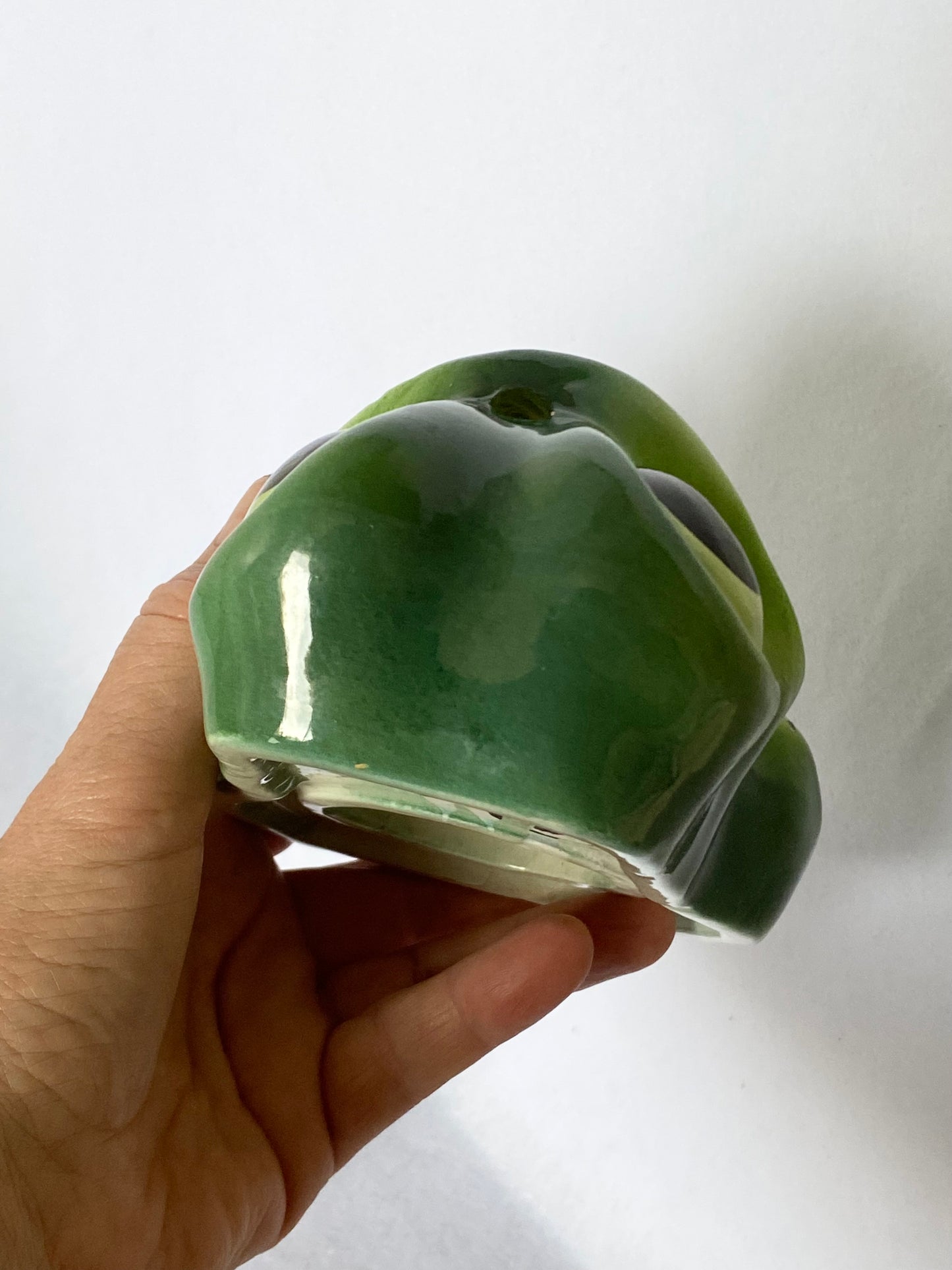 Vintage Pottery Frog Wall Pocket/Planter - made in Japan