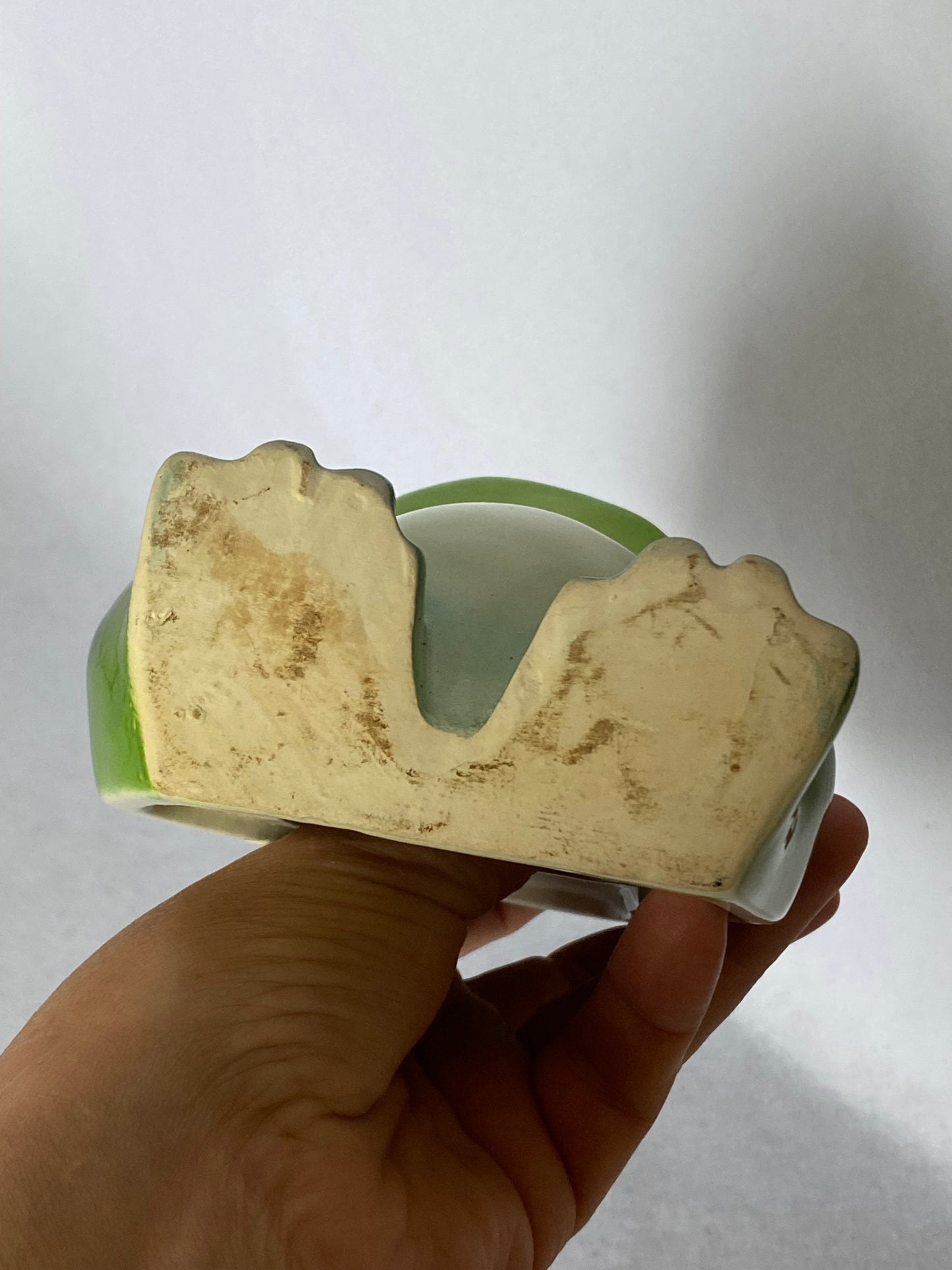 Vintage Pottery Frog Wall Pocket/Planter - made in Japan