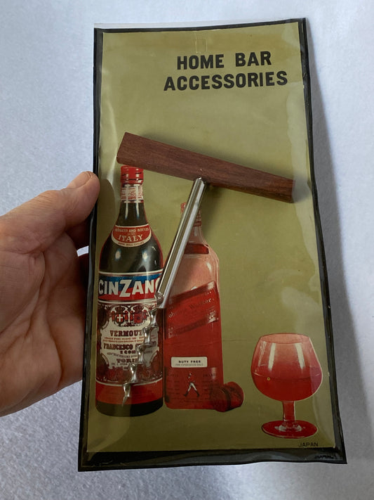 Vintage Cinzano Home Bar Accessories Made in Japan - in original packaging