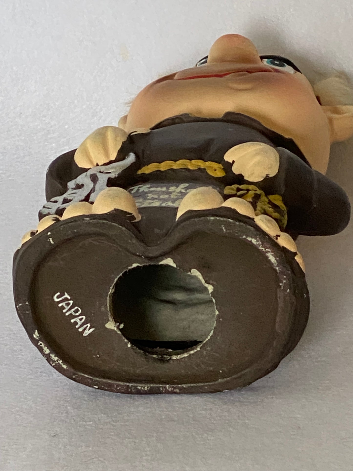 Vintage Ceramic Monk Money Box “thou shall not steal”