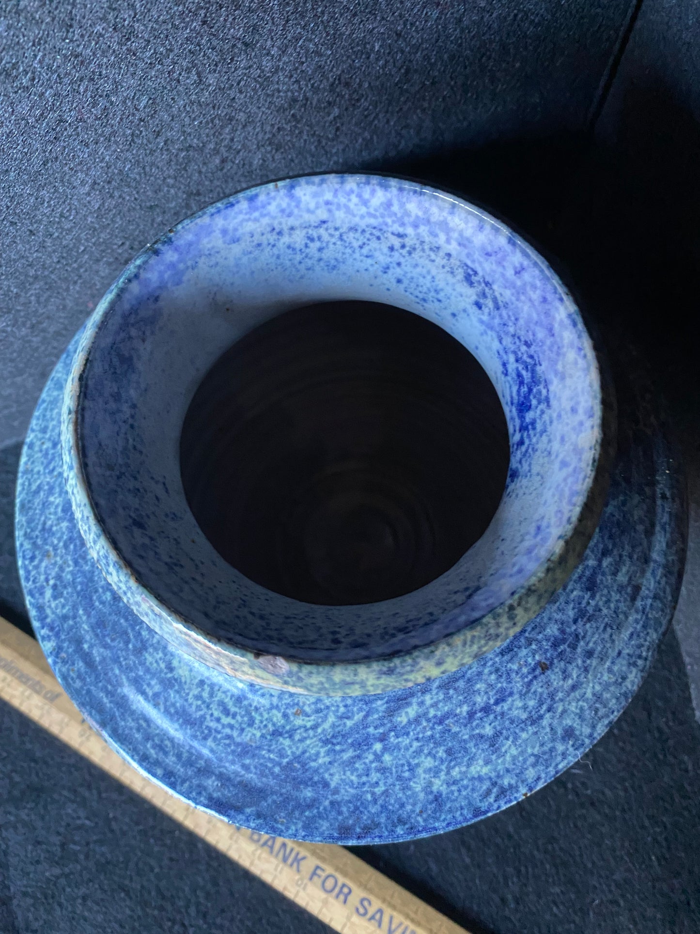 “Mogo Pottery” Australia pottery vase in blue