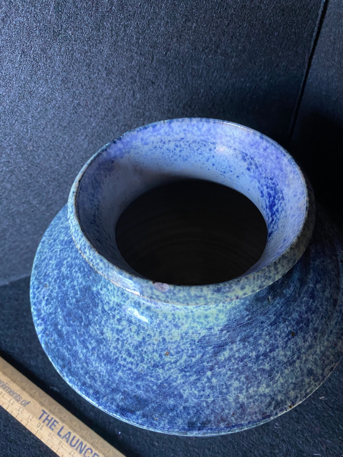 “Mogo Pottery” Australia pottery vase in blue