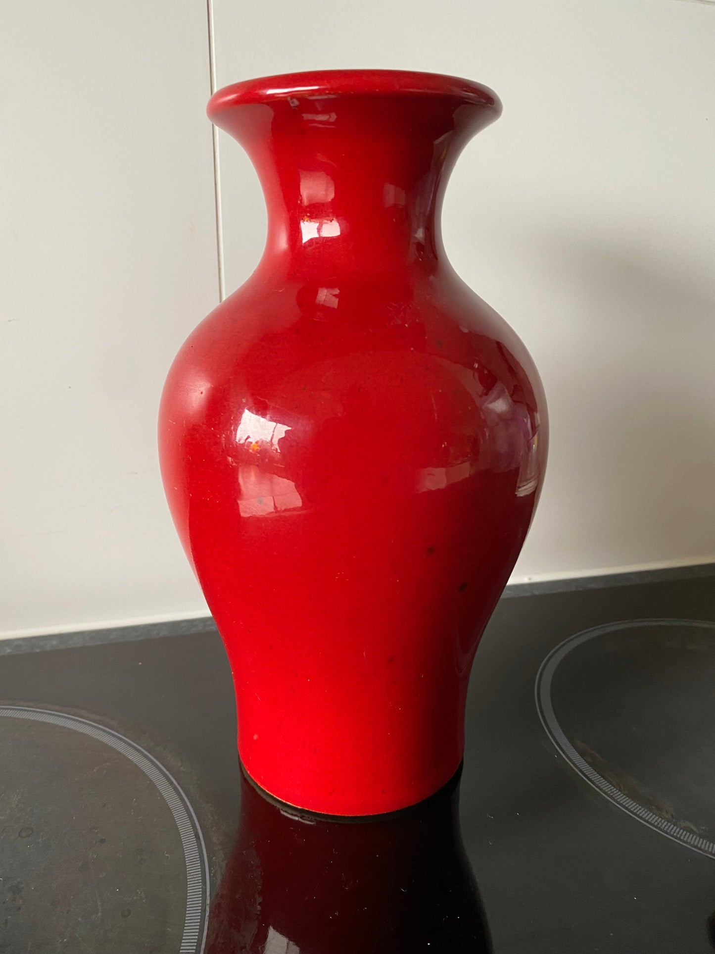 Flaming Red West German Scheurich 299-22 Vase