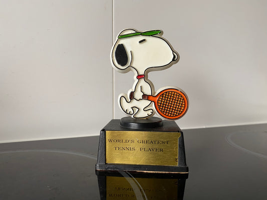Vintage Retro Kitsch Snoopy Tennis Award