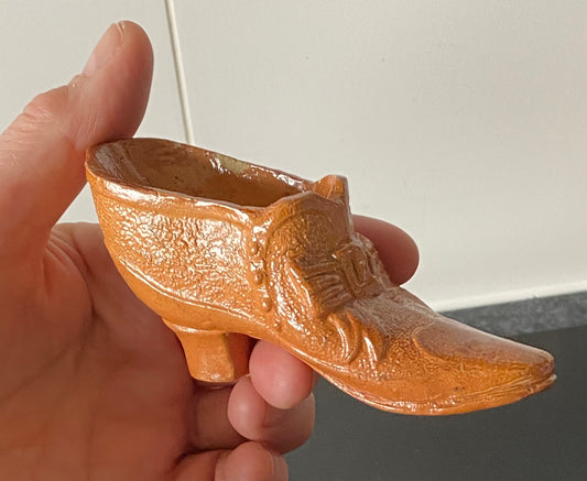 Antique Australian pottery shoe