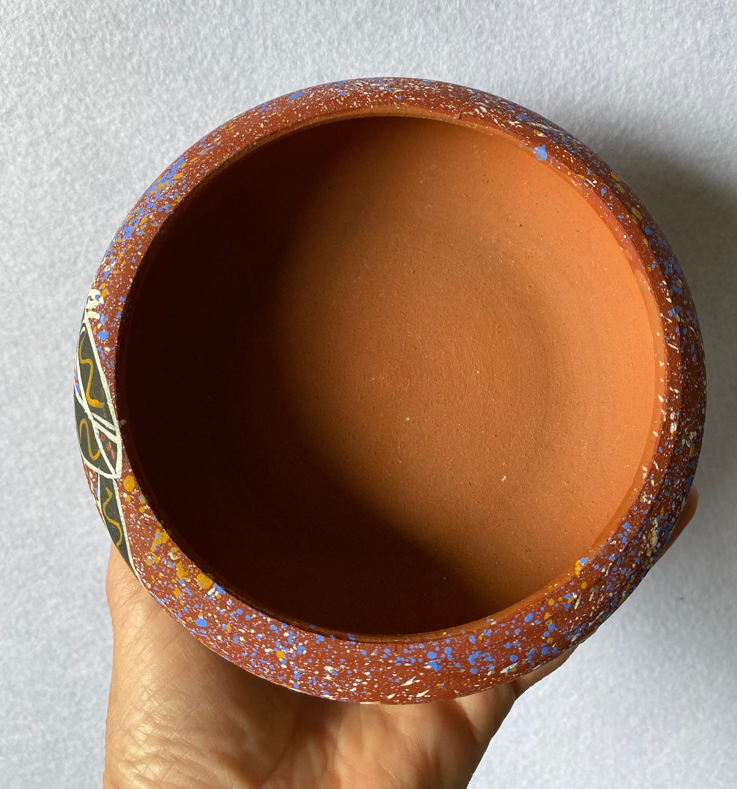 John Turnbull 1999 Aboriginal design crocodile bowl
