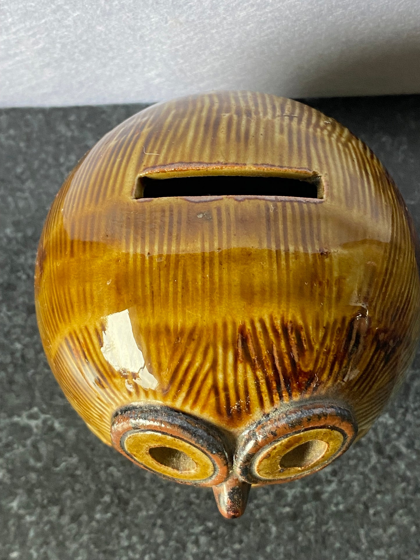 Denden Ware owl money bank 1960s