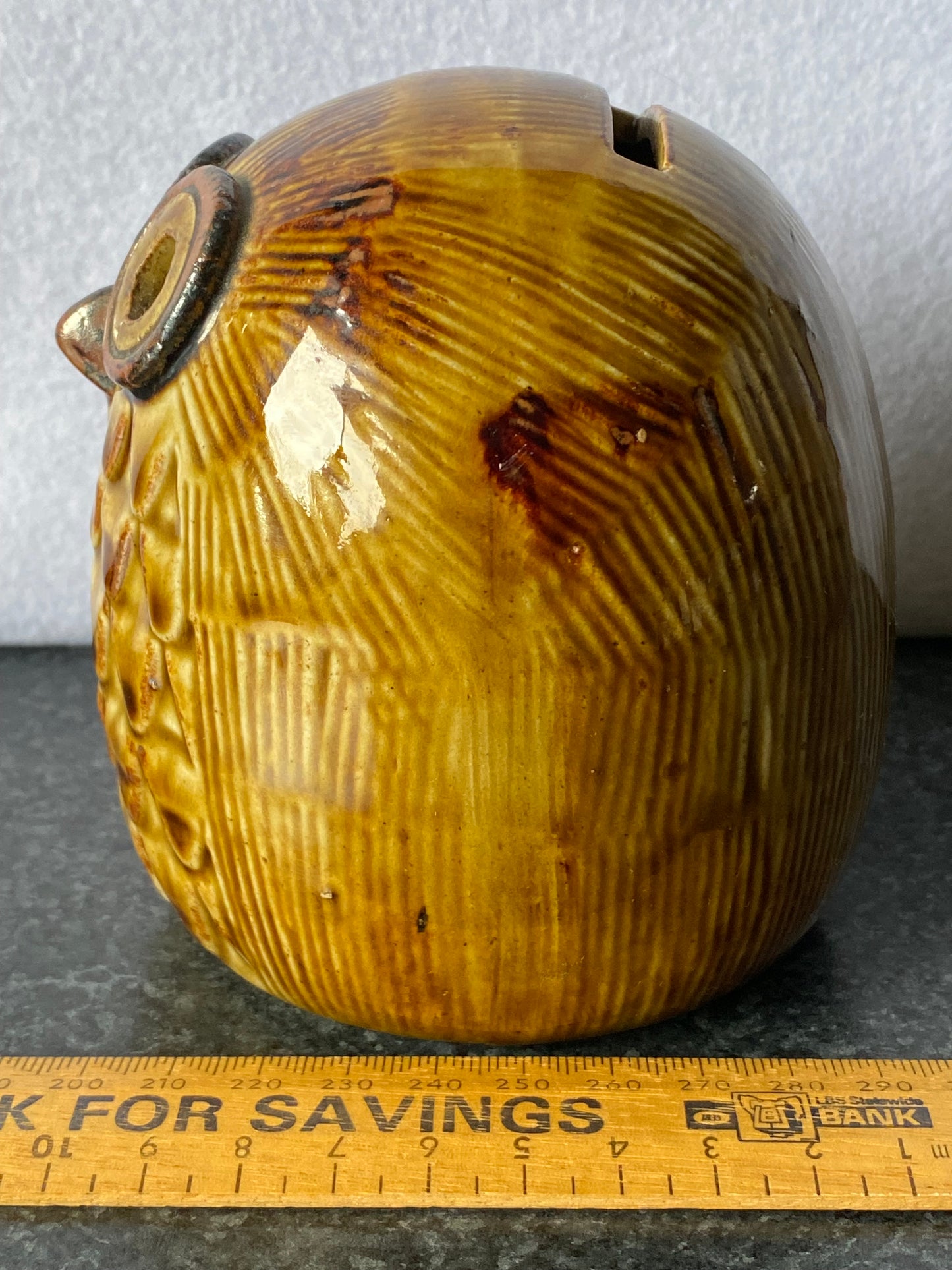 Denden Ware owl money bank 1960s