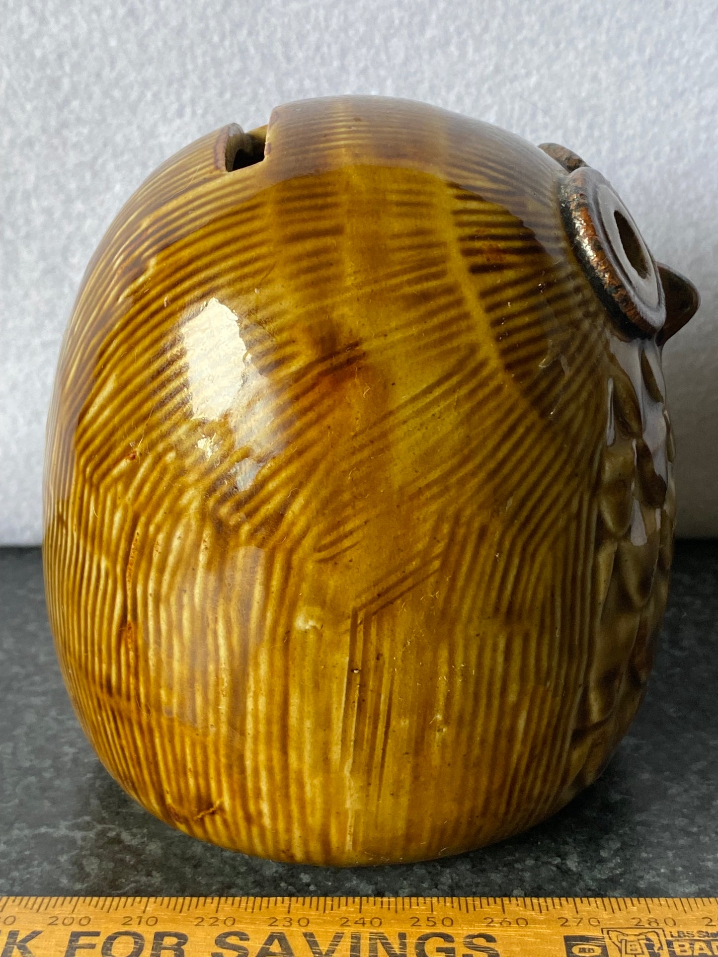 Denden Ware owl money bank 1960s