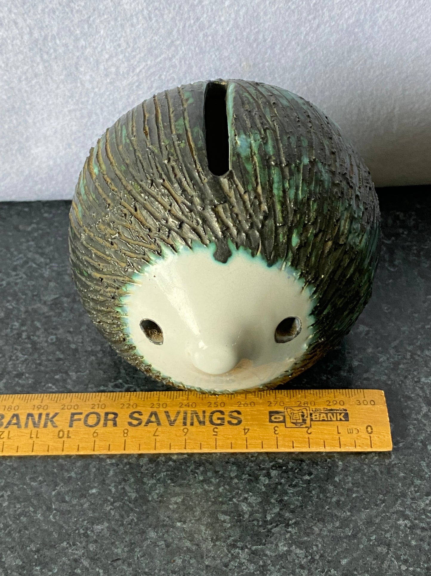 Vintage Briglin hedgehog money box