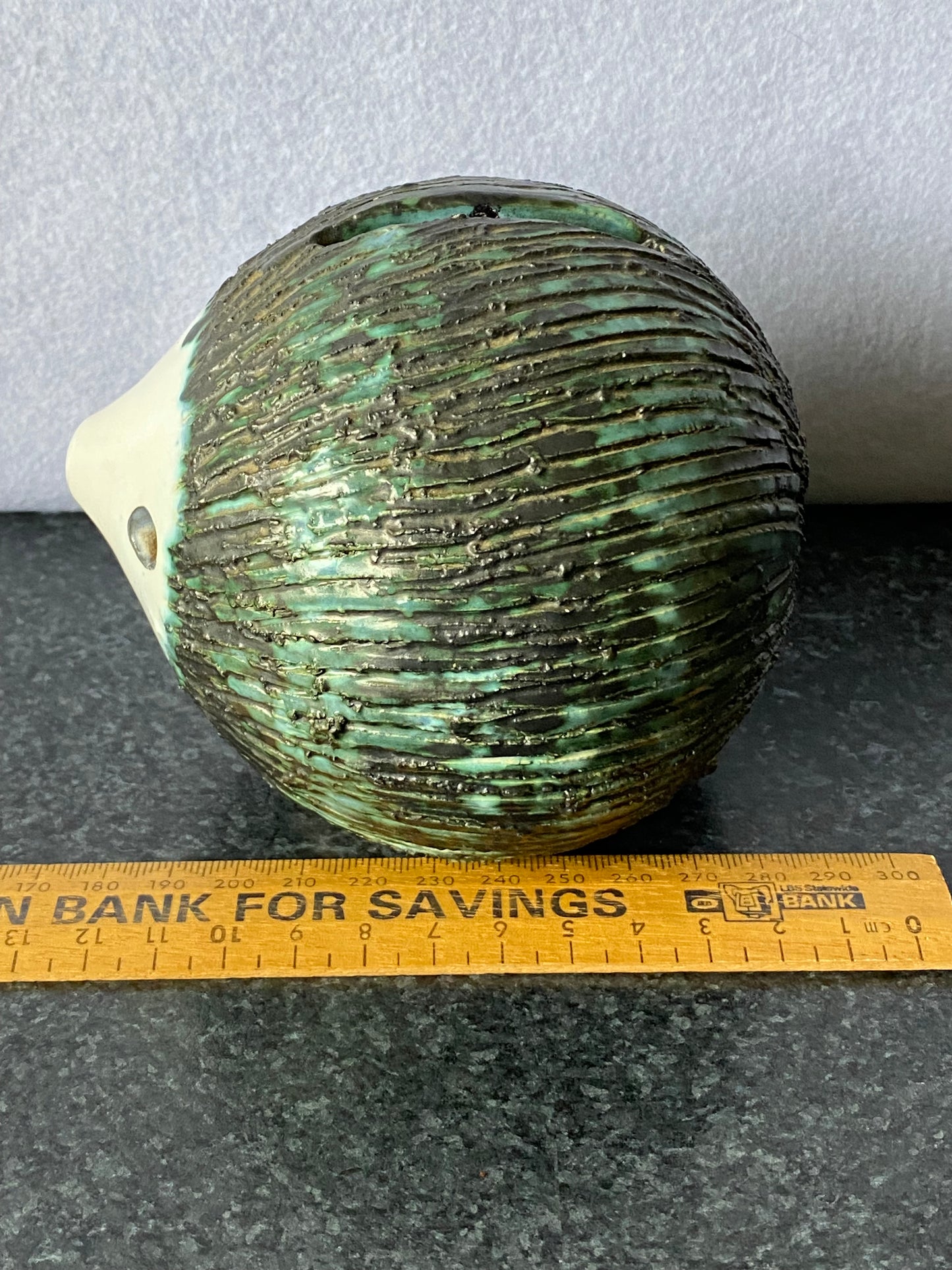 Vintage Briglin hedgehog money box