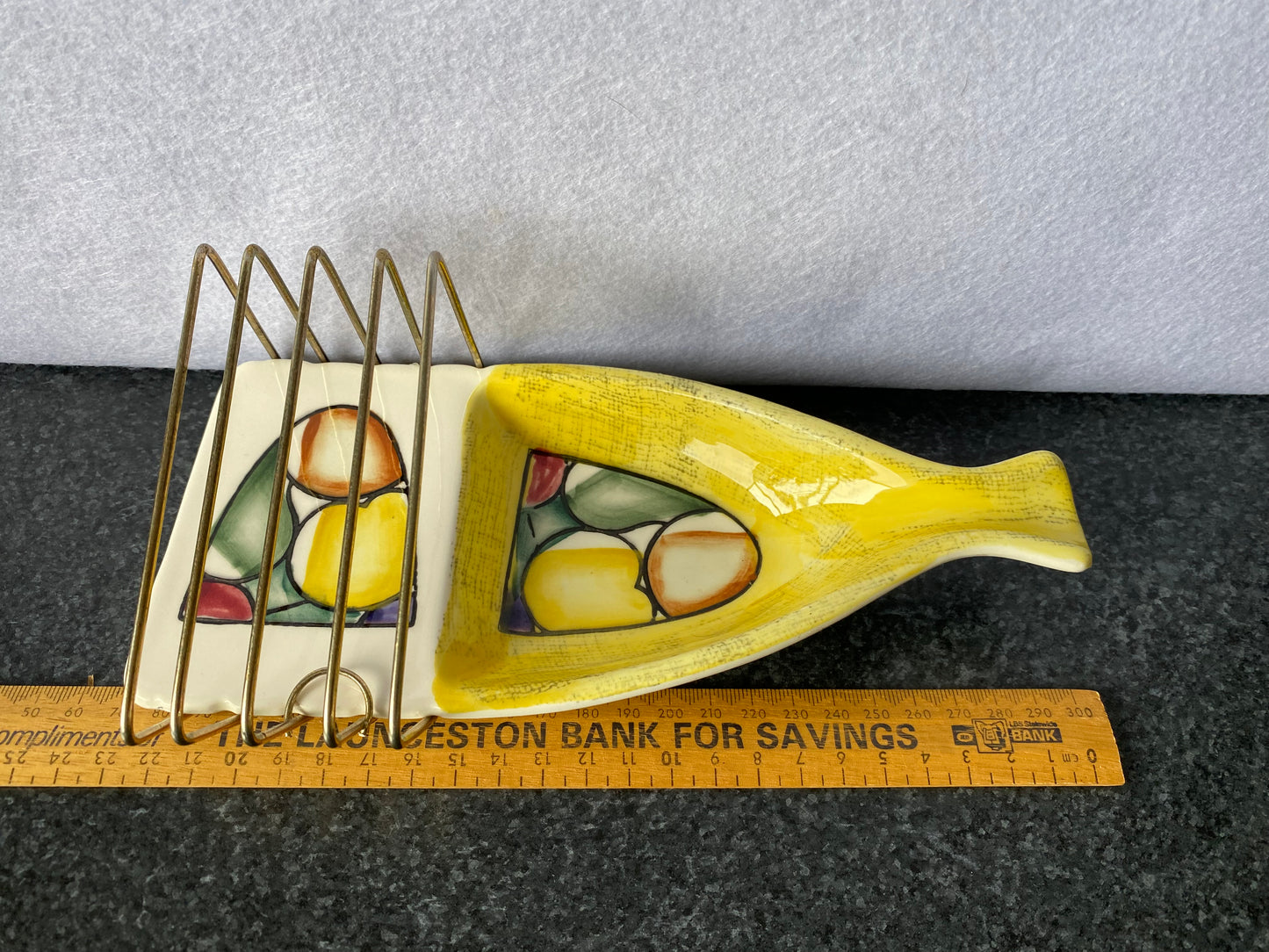 Vintage 1980s Komet Japanese Ceramic toast rack