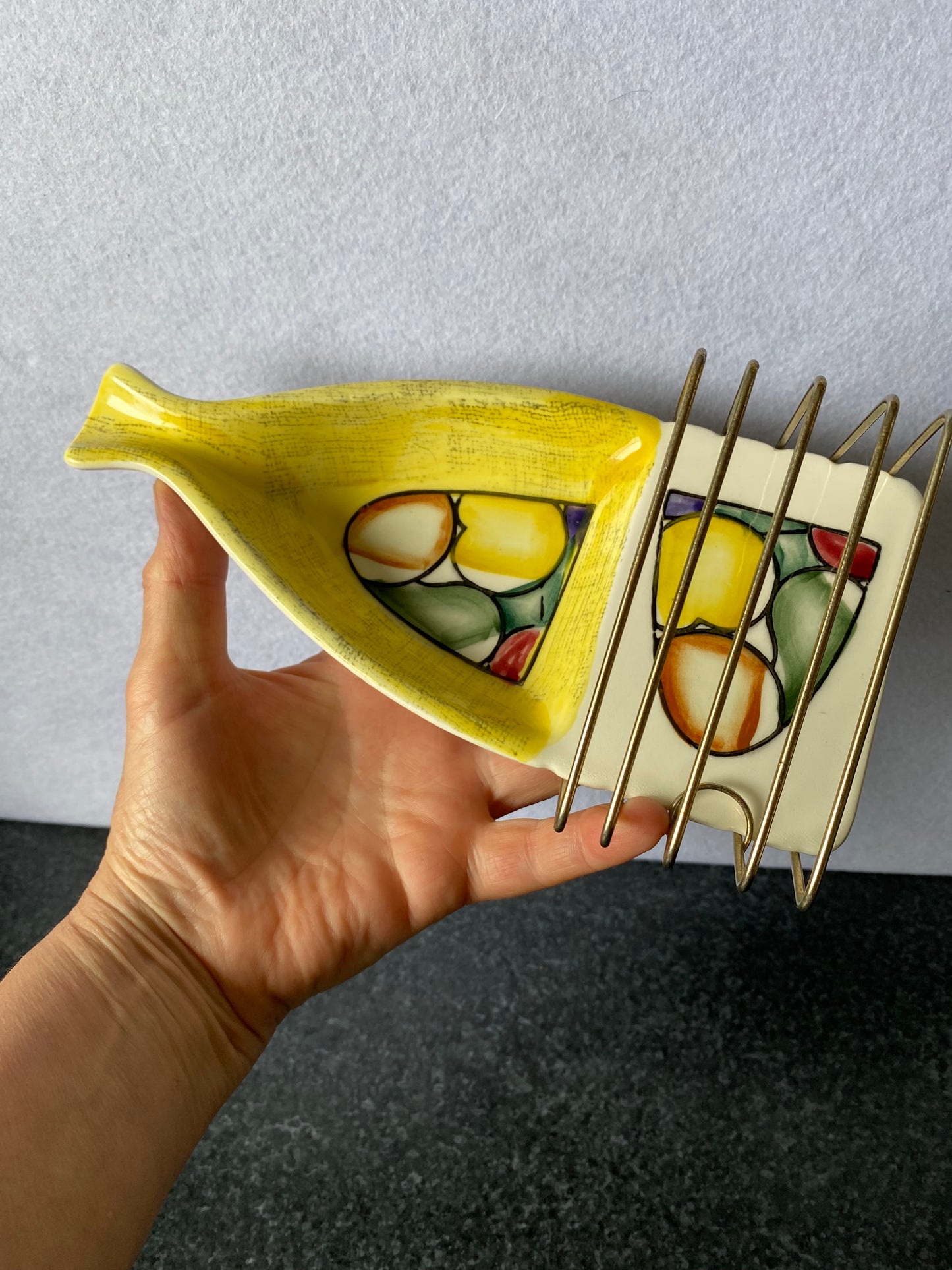 Vintage 1980s Komet Japanese Ceramic toast rack
