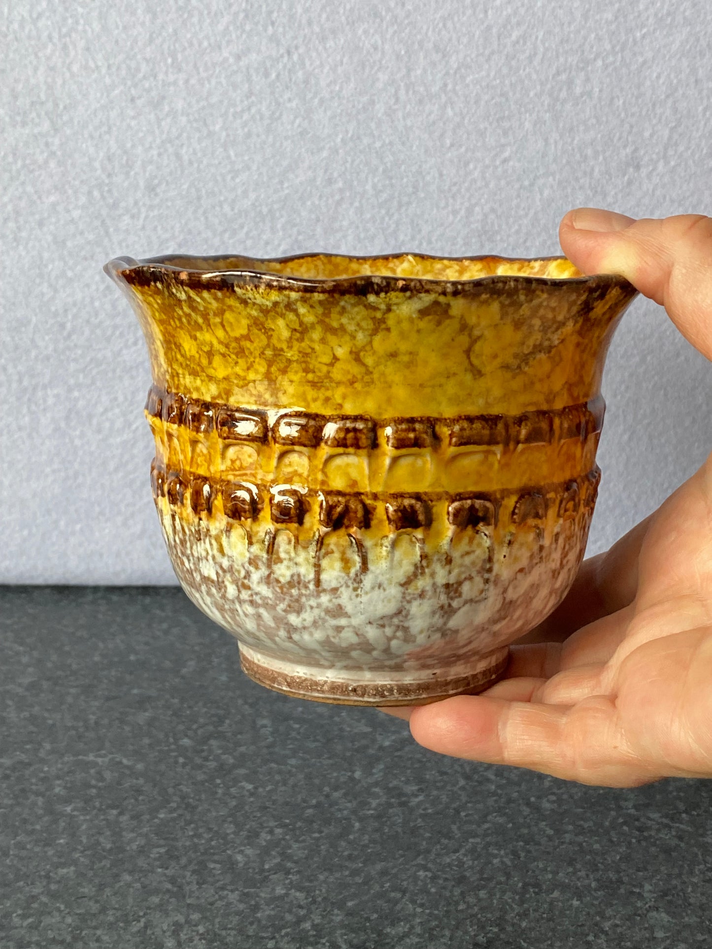 Small ceramic  Italian planter pot