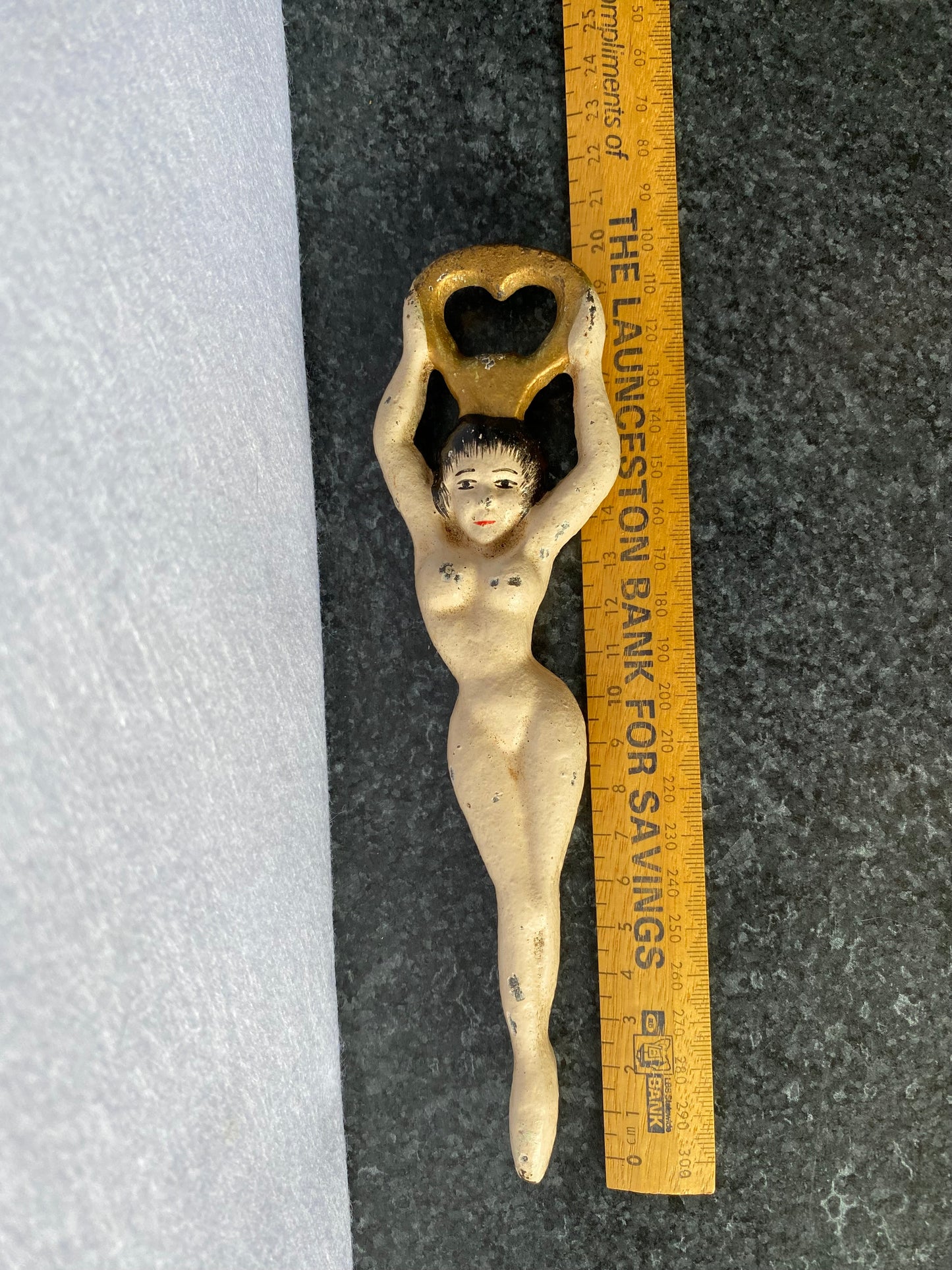 Cast iron bottle opener naked lady “Burlesque" style