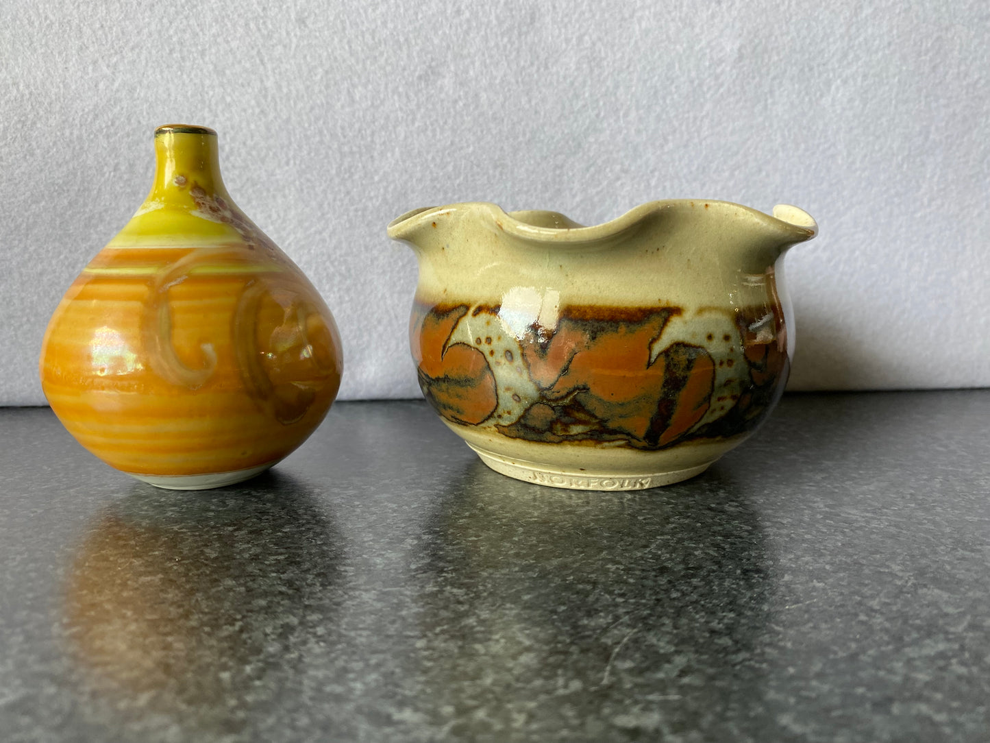 Norfolk Island mini pottery vase and bowl - Alison Ryves