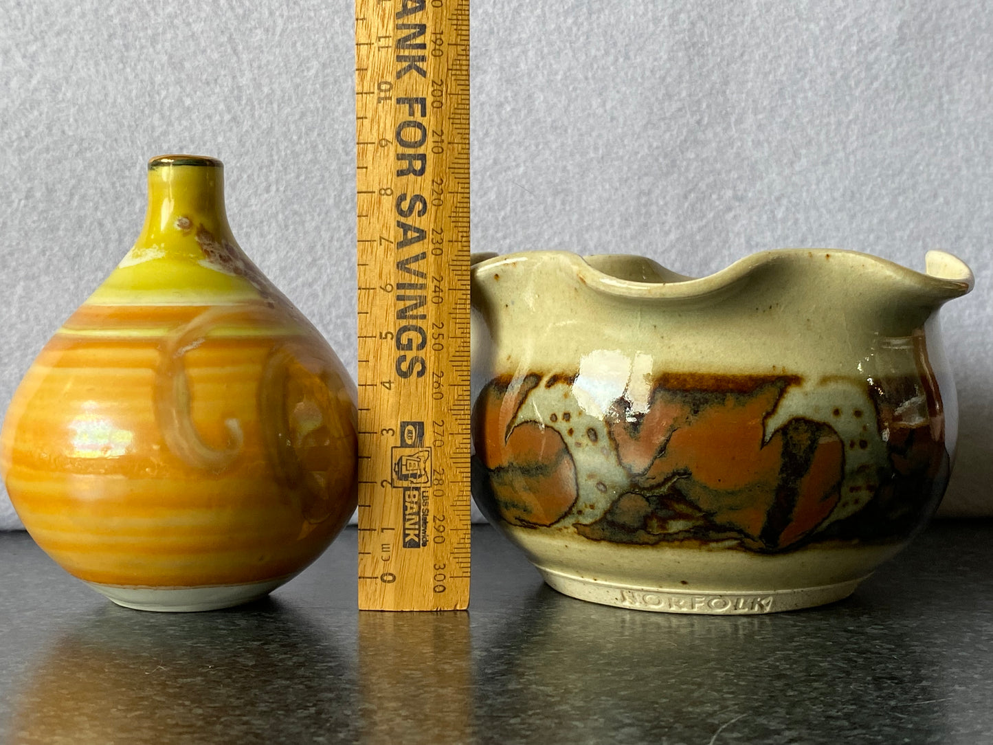 Norfolk Island mini pottery vase and bowl - Alison Ryves