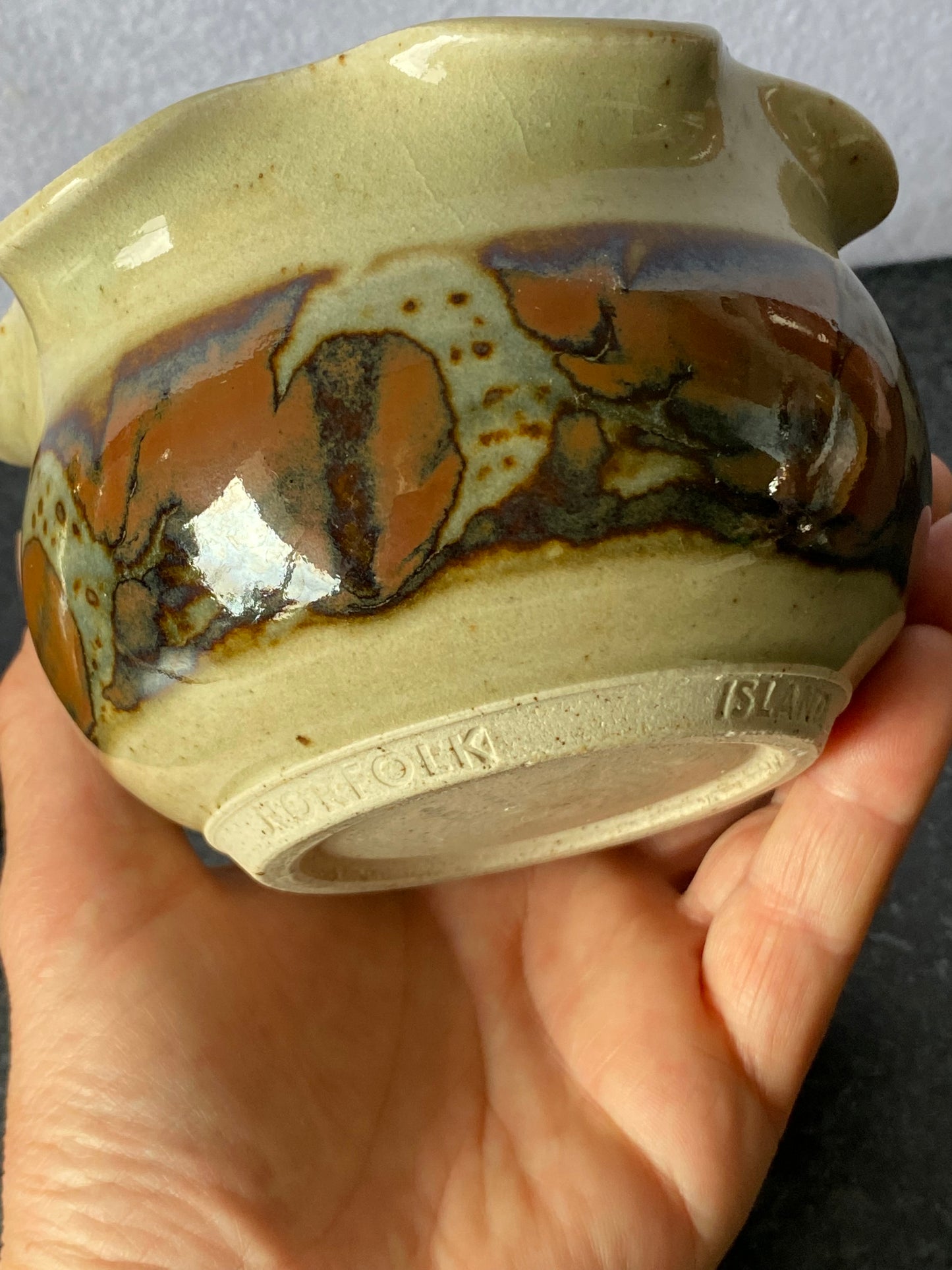 Norfolk Island mini pottery vase and bowl - Alison Ryves