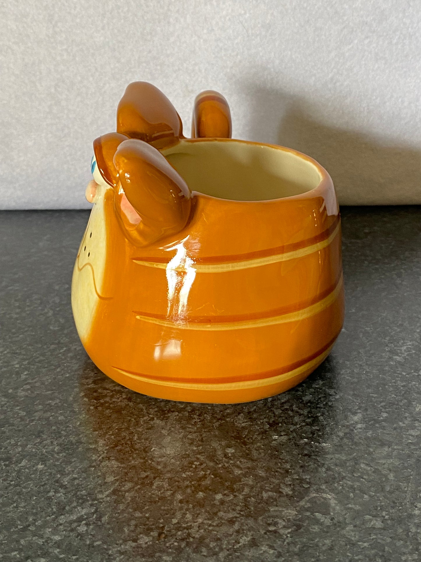 Russ Berrie Orange Tabby Cat face mug designed by Douglas Harris