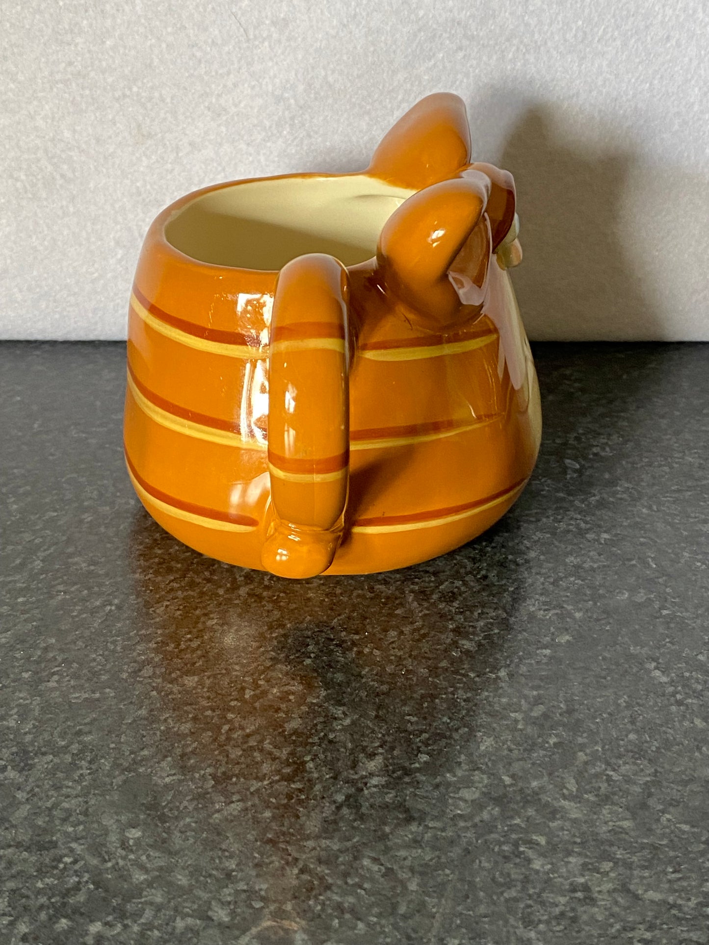 Russ Berrie Orange Tabby Cat face mug designed by Douglas Harris