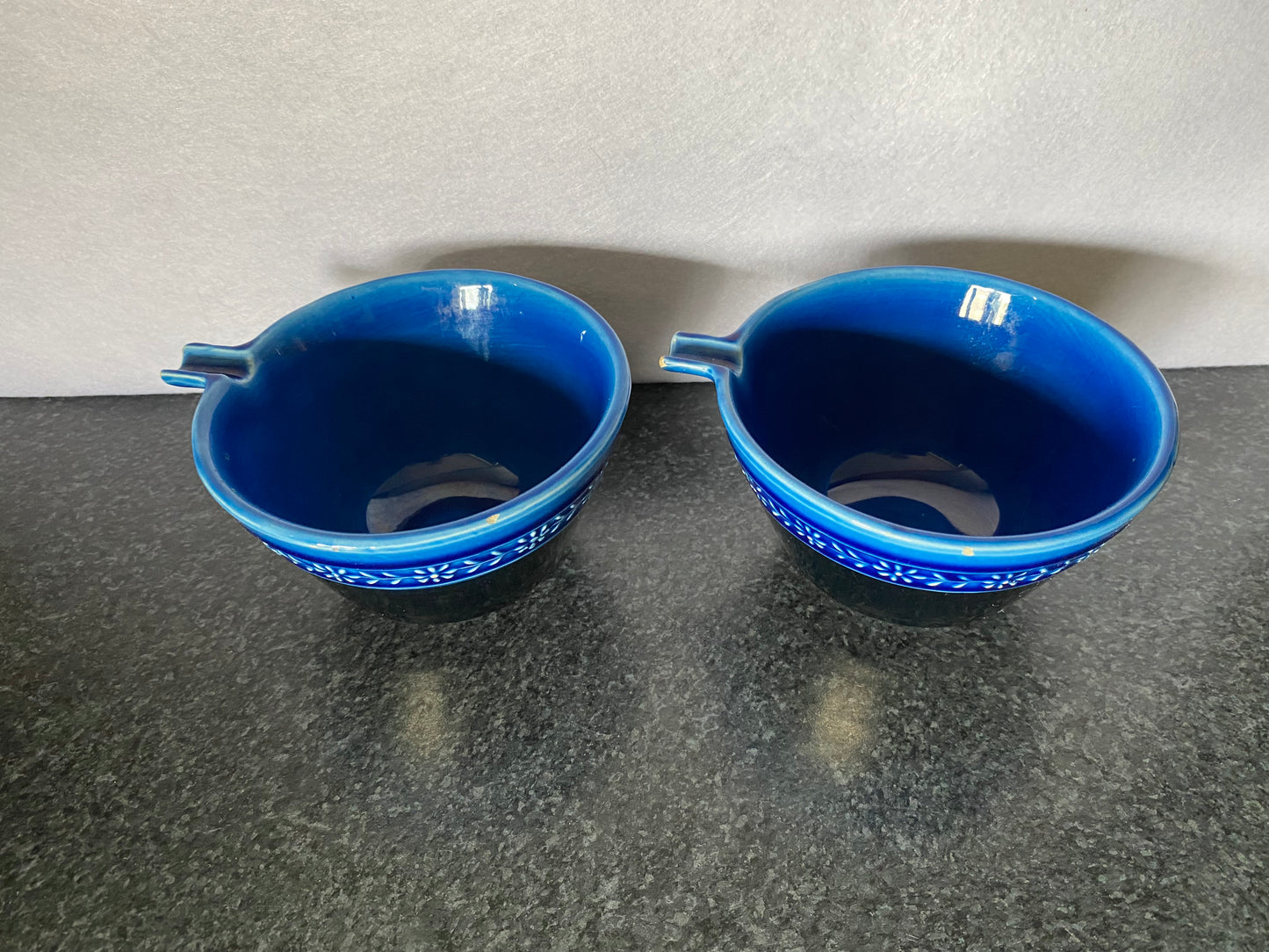 Pair of Bagni Rimini blu ramekins (2)
