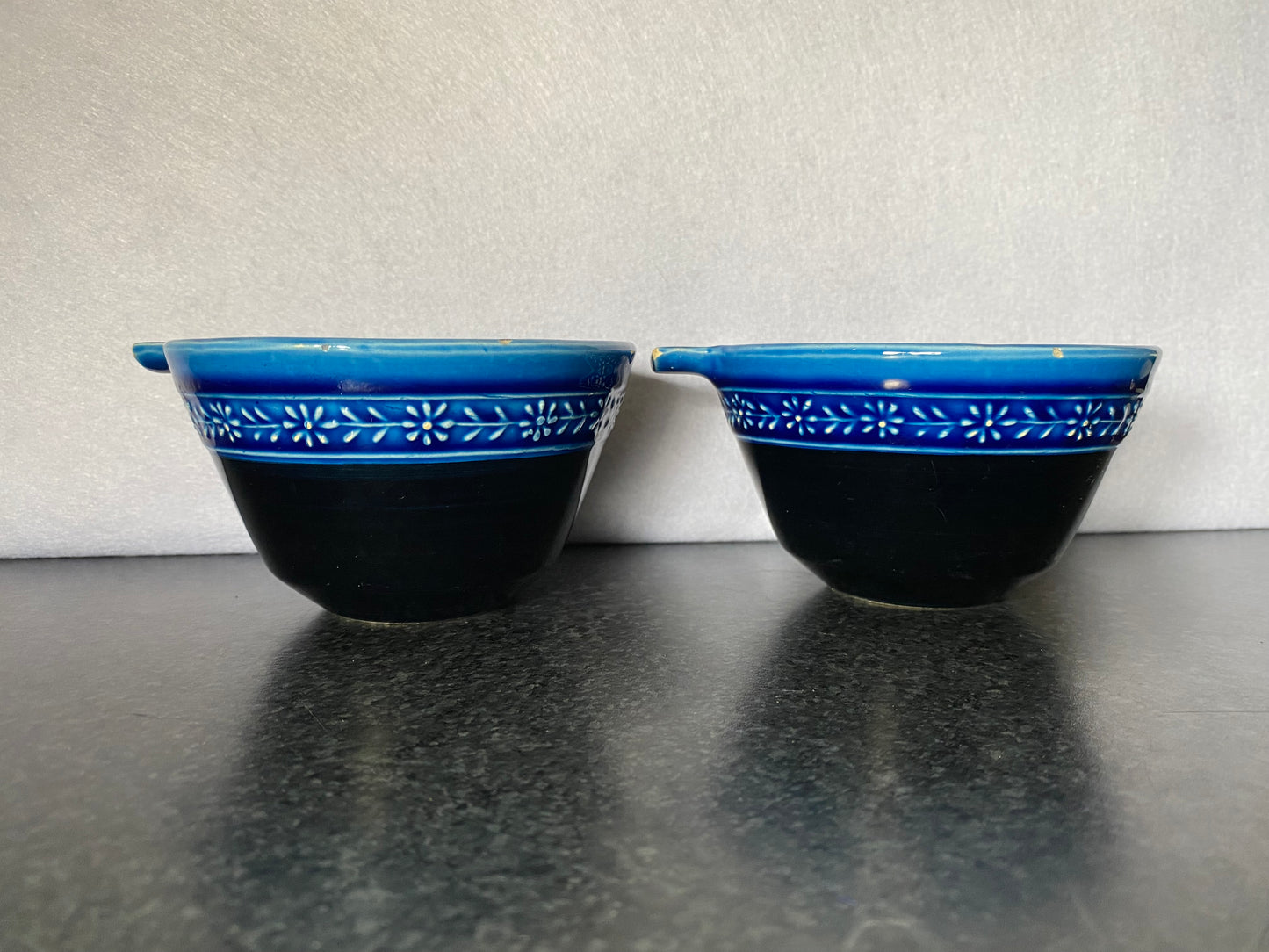 Pair of Bagni Rimini blu ramekins (2)