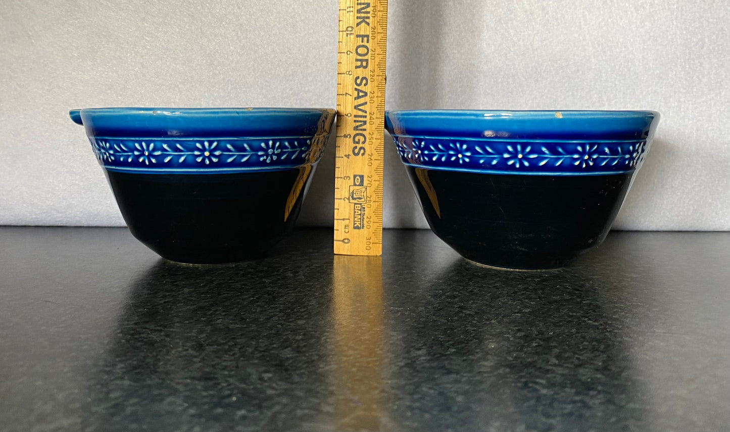Pair of Bagni Rimini blu ramekins (2)