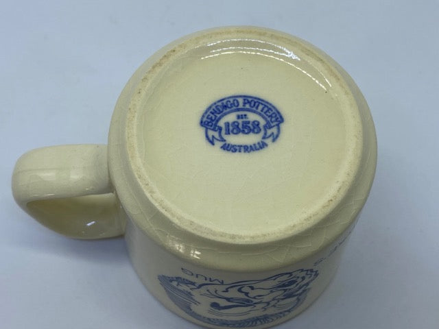 Bob Hawke's Bendigo Waverley Ware Pottery Mug