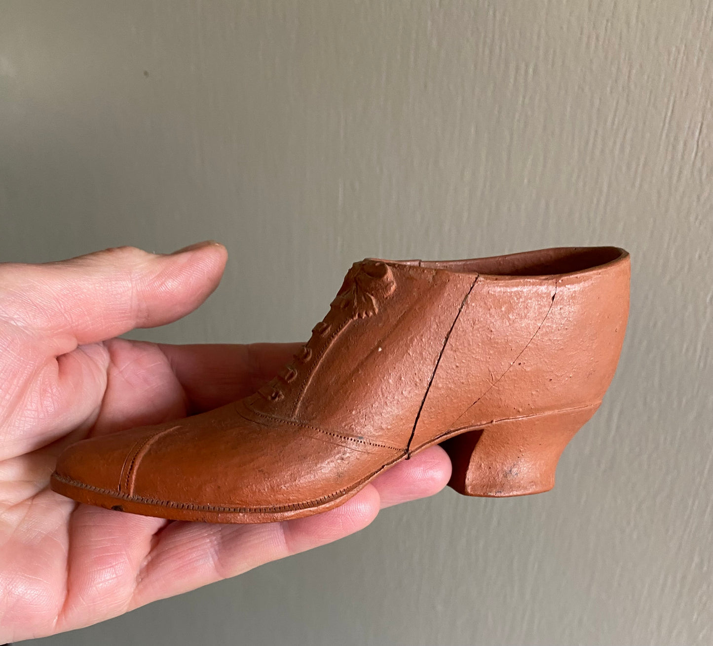 Early Brickworks pottery shoe