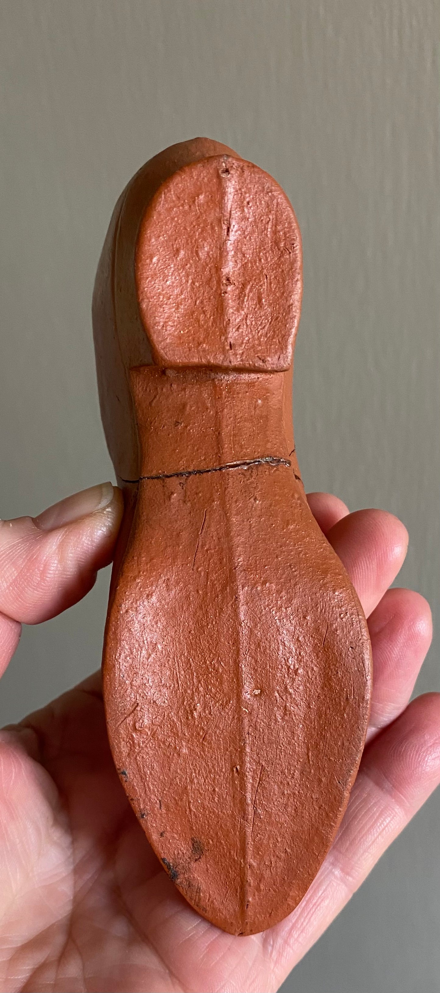 Early Brickworks pottery shoe
