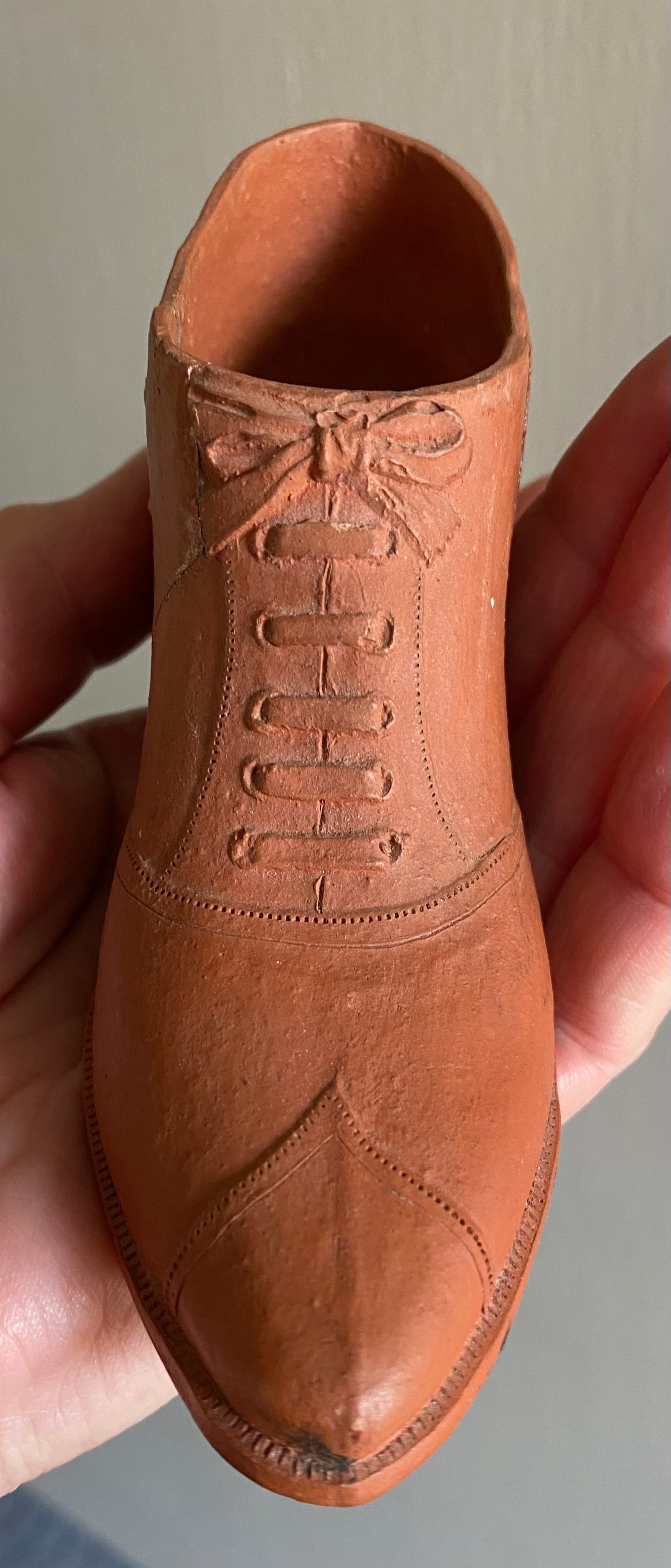 Early Brickworks pottery shoe