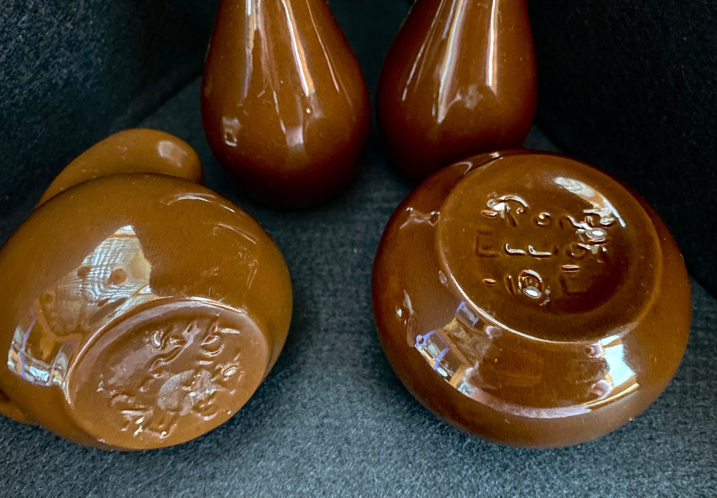 Davey Ware ‘Port Elliot’ Australia Pottery (Salt & Pepper shakers, Cream Jug and Bowl)