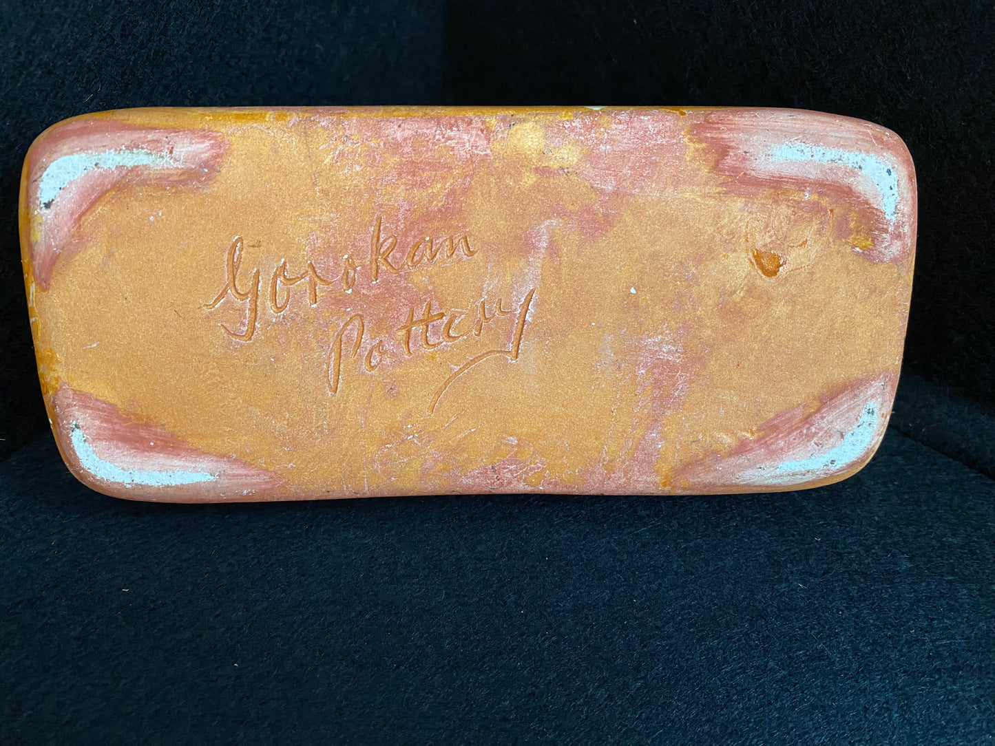 Gorokan Pottery Trinket Dish - orange glaze