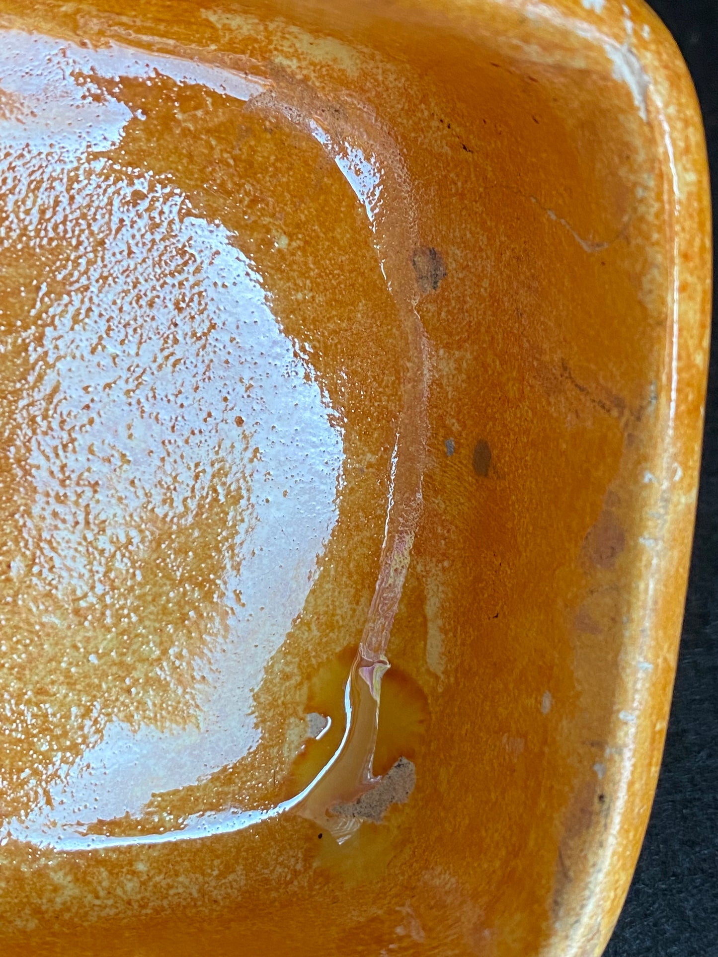 Gorokan Pottery Trinket Dish - orange glaze